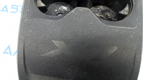 Rear lower center console trim for BMW X7 G07 19-26 Schwarz for 6 seats, with side trims and a cup holder, with a non-standard button, scratches, worn