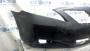 Front bumper bare Toyota Camry v40 07-09 black, worn, non-factory holes, blistered paint, cobweb