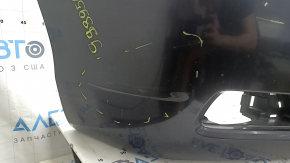 Front bumper bare Toyota Camry v40 07-09 black, worn, non-factory holes, blistered paint, cobweb