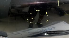 Front bumper bare Toyota Camry v40 07-09 black, worn, non-factory holes, blistered paint, cobweb