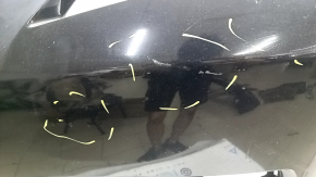 Front bumper bare Toyota Camry v40 07-09 black, worn, non-factory holes, blistered paint, cobweb