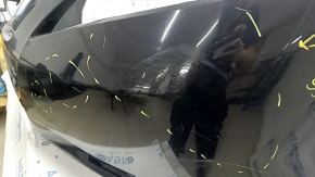 Front bumper bare Toyota Camry v40 07-09 black, worn, non-factory holes, blistered paint, cobweb