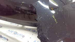 Rear bumper bare Toyota Camry v40 07-11 hybrid, black, scratches, dent, cracks, torn