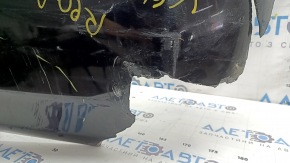 Rear bumper bare Toyota Camry v40 07-11 hybrid, black, scratches, dent, cracks, torn