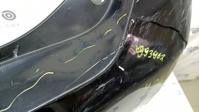 Rear bumper bare Toyota Camry v40 07-11 hybrid, black, scratches, dent, cracks, torn