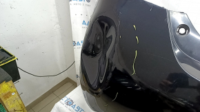 Rear bumper bare Toyota Camry v40 07-11 hybrid, black, scratches, dent, cracks, torn