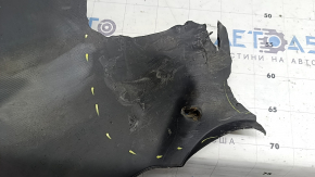Rear bumper bare Toyota Camry v40 07-11 hybrid, black, scratches, dent, cracks, torn