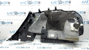 Left arch trim Jeep Cherokee KL 19-23 black, felt, under the electrical cover, scratches, whitened plastic, needs cleaning