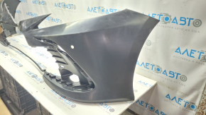 Front bare bumper Toyota Camry v70 21-24 LE\XLE without parking sensors, broken in the center, scratch