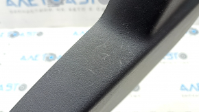 Right side passenger seat trim for Jeep Cherokee KL 16-23, black, electrically coated, scratches, plastic turned white