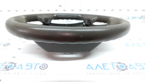 Naked steering wheel Toyota Camry v40 07-11 leather, brown, without overlay, without cruise control, worn, scratches