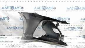 Front left bare bumper Toyota Prius 50 Prime 17-22 without parking sensors, silver, cracked mount, chips, worn