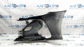 Front right bare bumper Toyota Prius 50 Prime 17-22 without parking sensors, silver, chips worn out