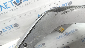 Front right bare bumper Toyota Prius 50 Prime 17-22 without parking sensors, silver, chips worn out