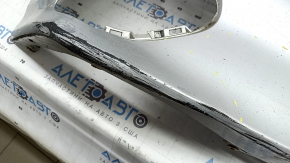 Front right bare bumper Toyota Prius 50 Prime 17-22 without parking sensors, silver, chips worn out