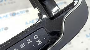 Jeep Cherokee KL 19-23 center console trim, black gloss with indicator, scratches, swollen coating