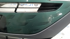The radiator grille assembly for a Toyota Prius 50 Prime 17-19 with an emblem, under a radar, without parking sensors, cracked, chipped, and a broken mount