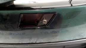 The radiator grille assembly for a Toyota Prius 50 Prime 17-19 with an emblem, under a radar, without parking sensors, cracked, chipped, and a broken mount