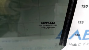 Rear left door glass Nissan Rogue 21-26 US built, tinted, sand