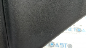Door trim, rear left card, Nissan Rogue 21-22, black with black leather insert, leather armrest, brown top, under curtain, without curtain, scratches