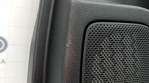 Door trim, rear right card, Nissan Rogue 21-22, black with black leather insert, leather armrest, brown top, under curtain, without curtain, scratches