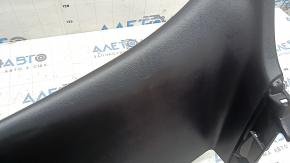 The central trim of the trunk door of Toyota Prius 50 Prime 17-22 is black, worn