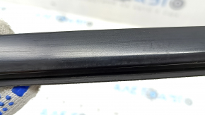 Molding door-glass central rear left Nissan Rogue 21-26 black matte, scratches