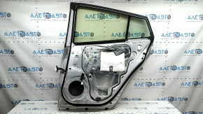 Rear right door assembly Toyota Prius 50 Prime 17-18 silver 1F7, worn, scratches on the trim