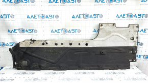 Left underbody protection for Alfa Romeo Giulia 17-20 AWD, tears, missing fragment