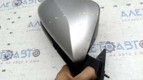Right side mirror assembly Toyota Prius 50 Prime 17-20 5 pins, silver, scratches