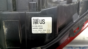 The right rear bumper light of Toyota Prius 50 Prime 17-22 is worn out