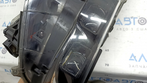 Left front headlight assembly for Toyota Prius 50 Prime 17-19 LED with seal and upper mount, ready for polishing