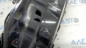 Left front headlight assembly for Toyota Prius 50 Prime 17-19 LED with seal and upper mount, ready for polishing