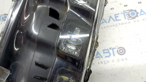 Left front headlight assembly for Toyota Prius 50 Prime 17-19 LED with seal and upper mount, ready for polishing