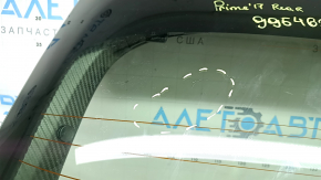 Naked trunk door with glass Toyota Prius 50 Prime 17-22 silver 1F7, scratches on glass