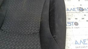 Back of the rear row of seats, 2nd row, left, Toyota Prius 50 Prime 17-22, black fabric, dry cleanable, wrinkled