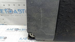 The back of the rear row of seats, 2nd row, right, complete, Toyota Prius 50 Prime 17-22, black fabric, scratches on the plastic, defective pile on the back side, dents, dry cleaning required