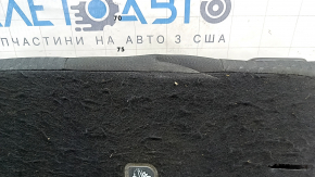 The back of the rear row of seats, 2nd row, right, complete, Toyota Prius 50 Prime 17-22, black fabric, scratches on the plastic, defective pile on the back side, dents, dry cleaning required