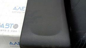 The back of the rear row of seats, 2nd row, right, complete, Toyota Prius 50 Prime 17-22, black fabric, scratches on the plastic, defective pile on the back side, dents, dry cleaning required