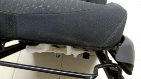 Driver's seat for Toyota Prius 50 Prime 17-19 without airbag, mechanical, heated, black fabric, worn, dry cleanable, creases