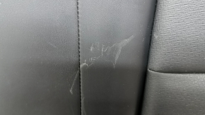 Rear seat cushion 2nd row Nissan Rogue 21-22 black leather, without Isofix plugs, scratches, dented