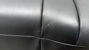 Rear seat cushion 2nd row Nissan Rogue 21-22 black leather, without Isofix plugs, scratches, dented