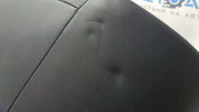 Rear seat cushion 2nd row Nissan Rogue 21-22 black leather, without Isofix plugs, scratches, dented
