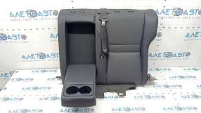Rear seat back, 2nd row, left, Nissan Rogue 21-22, black leather with black belt, scratches, needs cleaning