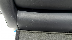 Rear seat back, 2nd row, left, Nissan Rogue 21-22, black leather with black belt, scratches, needs cleaning