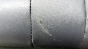 Rear seat back, 2nd row, left, Nissan Rogue 21-22, black leather with black belt, scratches, needs cleaning