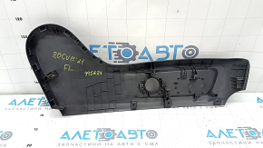 Driver's side seat cover, left, Nissan Rogue 21-26, black, electric, broken fasteners, scratches