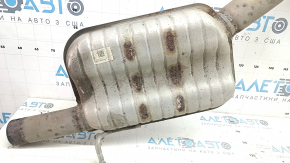Exhaust line complete with barrel for Audi A3 8V 15-20 4d, 5d, 2.0T for 2 single exhausts, rusty