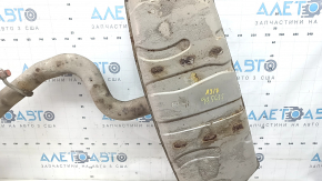 Exhaust line complete with barrel for Audi A3 8V 15-20 4d, 5d, 2.0T for 2 single exhausts, rusty