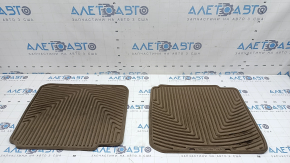 Set of floor mats, rubber, Toyota Camry v40 07-11, beige, WeatherTech